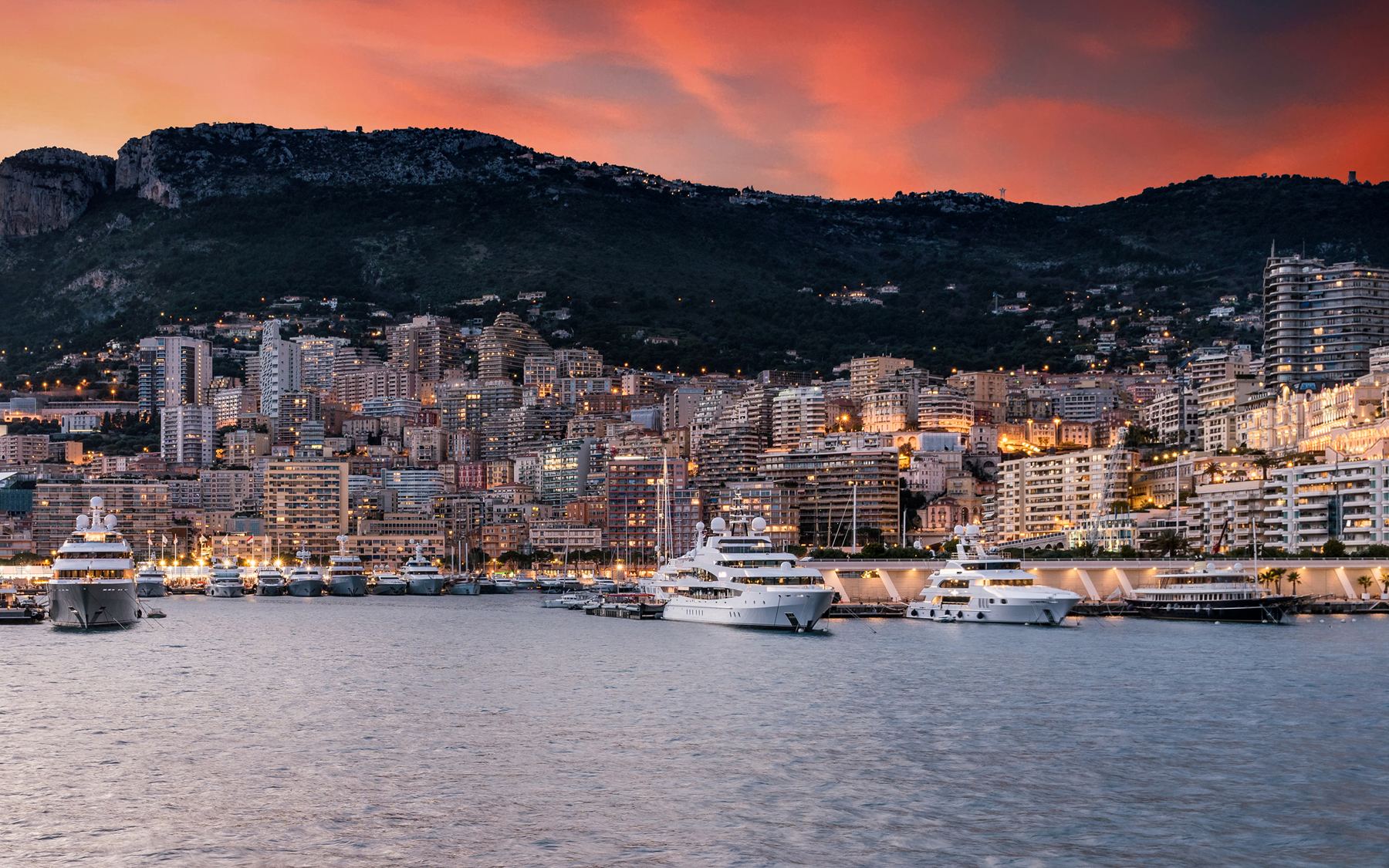 Sunset over Monaco